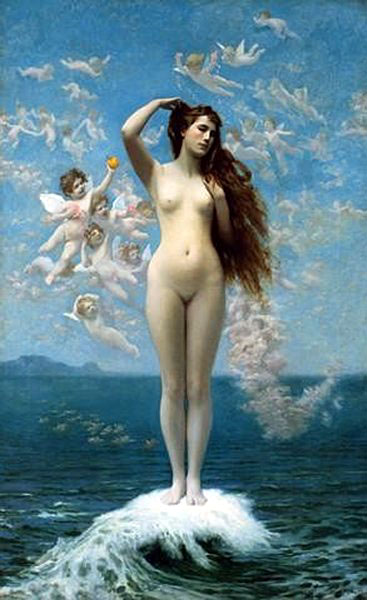 Aphrodite - Venus Rising the Star by Jean-Leon Gerome